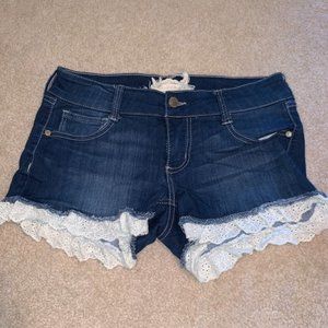 Altar'd State Lace Jean Shorts